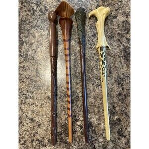 Harry Potter Wand Lot Of 4 Voldemort, Weasley, Lovegood, Tonks Wizarding World